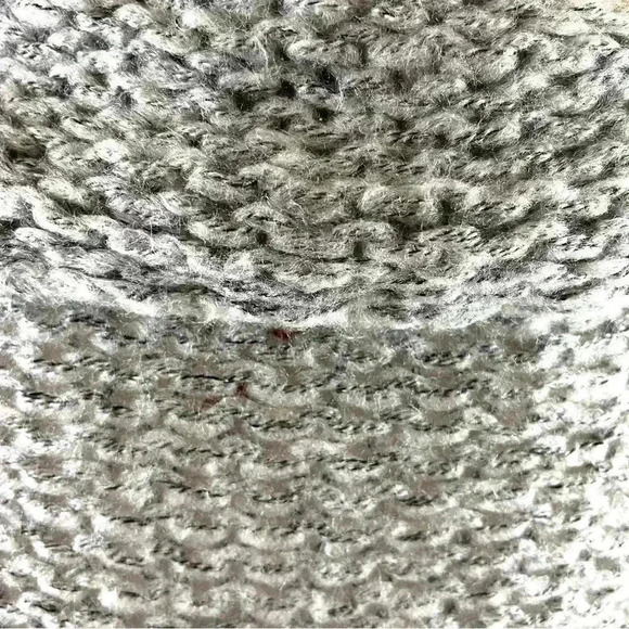 NWOT Debut Nordstrom Gray Loose Knit Crop Cowl Neck Cinch Waist Sweater Size S - Picture 10 of 12